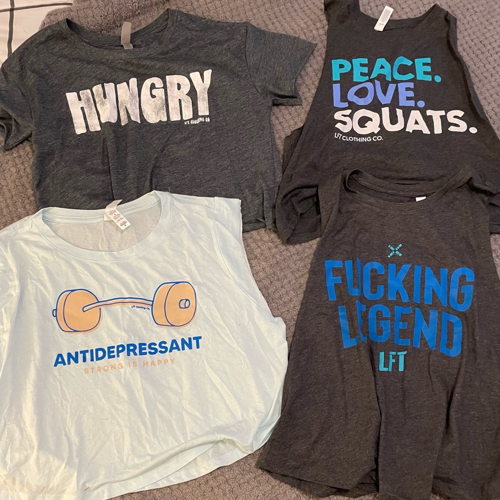 Size medium crop shirt bundle